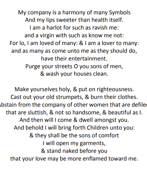 1WholeRabbit's tweet photo. thinking about this equally mysterious 1587 transcript of a spirit speaking to Queen Elizabeth's court astrologer John Dee in the exact same tone and thematic quality as this 2,000-year old ancient gnostic poem dug up in 1945. https://t.co/ADHQ51l1i7