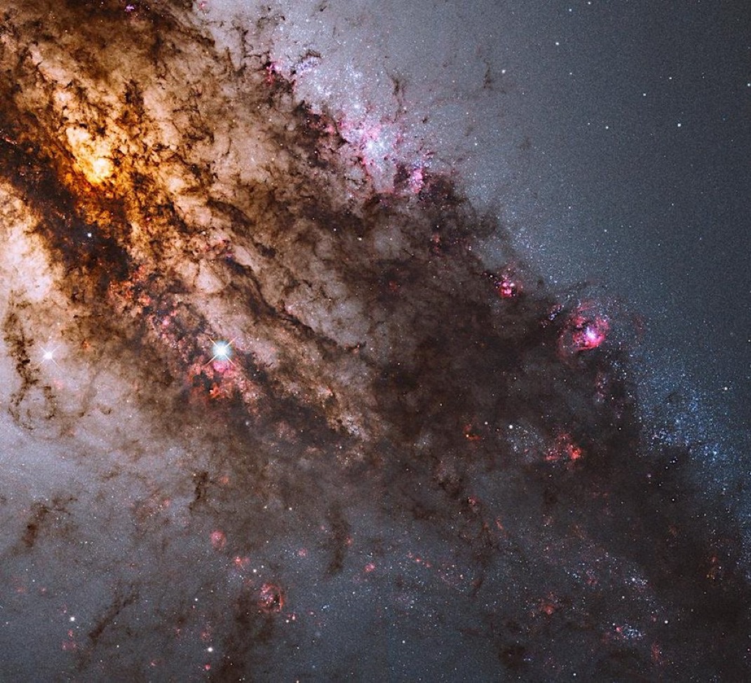 SciNatureNews's tweet photo. 🌌 Hubble Unveils the Hidden Heart of Centaurus A in Unprecedented Detail

Centaurus A (NGC 5128) is one of the most striking galaxies in the sky — a cosmic giant scarred by dramatic, chaotic lanes of dark dust that slice across its glowing core. Now, thanks to Hubble’s most powerful camera, the Wide Field Camera 3, we have the sharpest and deepest view ever captured of this extraordinary galaxy.

This stunning multi-wavelength composite brings the galaxy to life like never before. Visible light reveals the majestic structure and intricate dust lanes, while ultraviolet light highlights the brilliant glow of hot, young stars bursting into life. Near-infrared light pierces through the obscuring dust, exposing hidden details that have remained veiled for billions of years.

The result is a breathtaking portrait that shows Centaurus A as you’ve never seen it — raw, dynamic, and teeming with cosmic drama.

Credit:  
NASA, ESA, and the Hubble Heritage (STScI/AURA)-ESA/Hubble Collaboration. Acknowledgment: R. O’Connell (University of Virginia) and the WFC3 Scientific Oversight Committee.

A true masterpiece of the universe — dust, stars, and ancient violence frozen in one spectacular frame! ✨