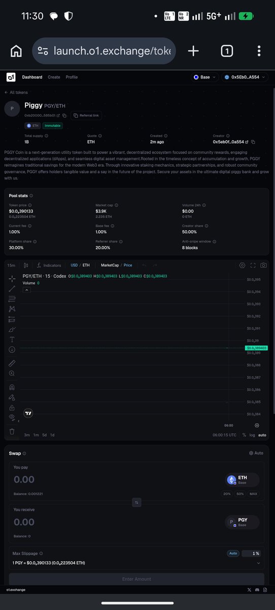 devilll66613's tweet photo. @Crypto_SunnyS @base Successfully launched 
Contract adress 
0xb2000000000000000000000e9b99d01592585b01 https://t.co/J4WVGZS3PT