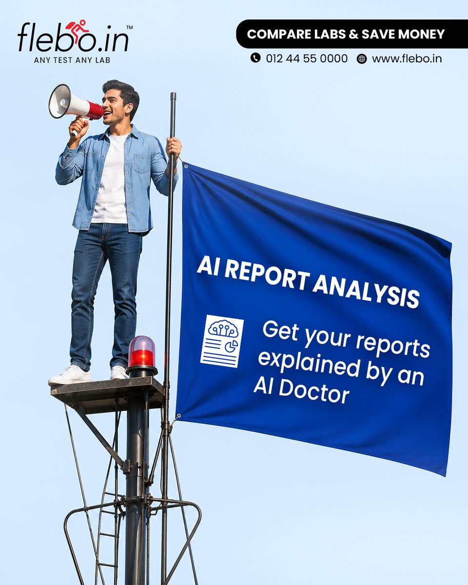 FleboOfficial's tweet photo. With Flebo, every test comes packed with 4 FREE health benefits to help you take better control of your health.
β
Free Lifetime Report Storage
π Health Trend Graphs
π€ AI Report Analysis
π¨ββοΈ Tele Doctor Consultation
π 012 44 55 0000
π https://t.co/vNhHTg7fDl
#Flebo #Trending https://t.co/I1qIFimmmg