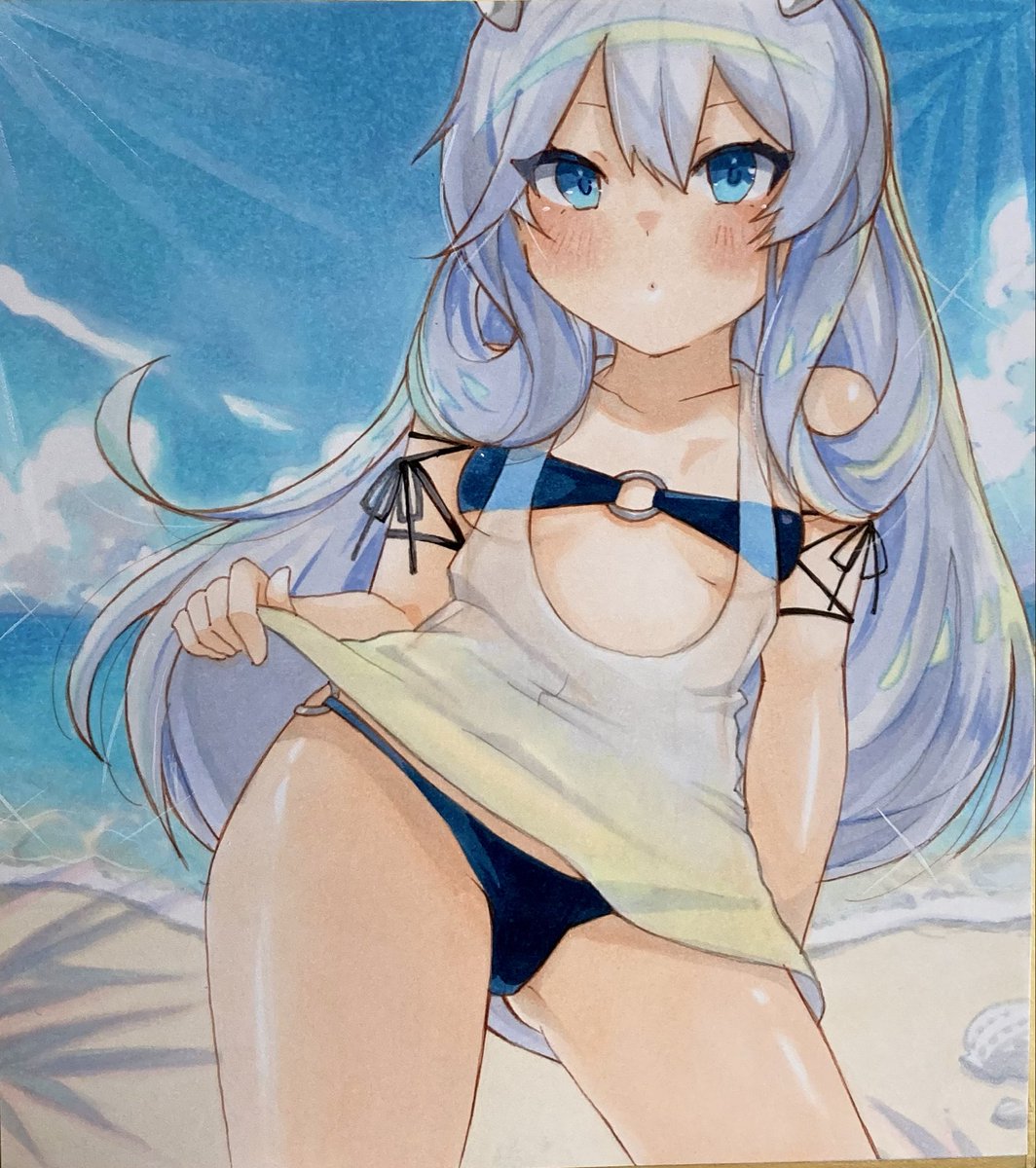 hario01's tweet photo. 艦これ　伊203 水着
(お題箱ありがとうございました！)
#艦これイラスト https://t.co/tw1WURjaGl