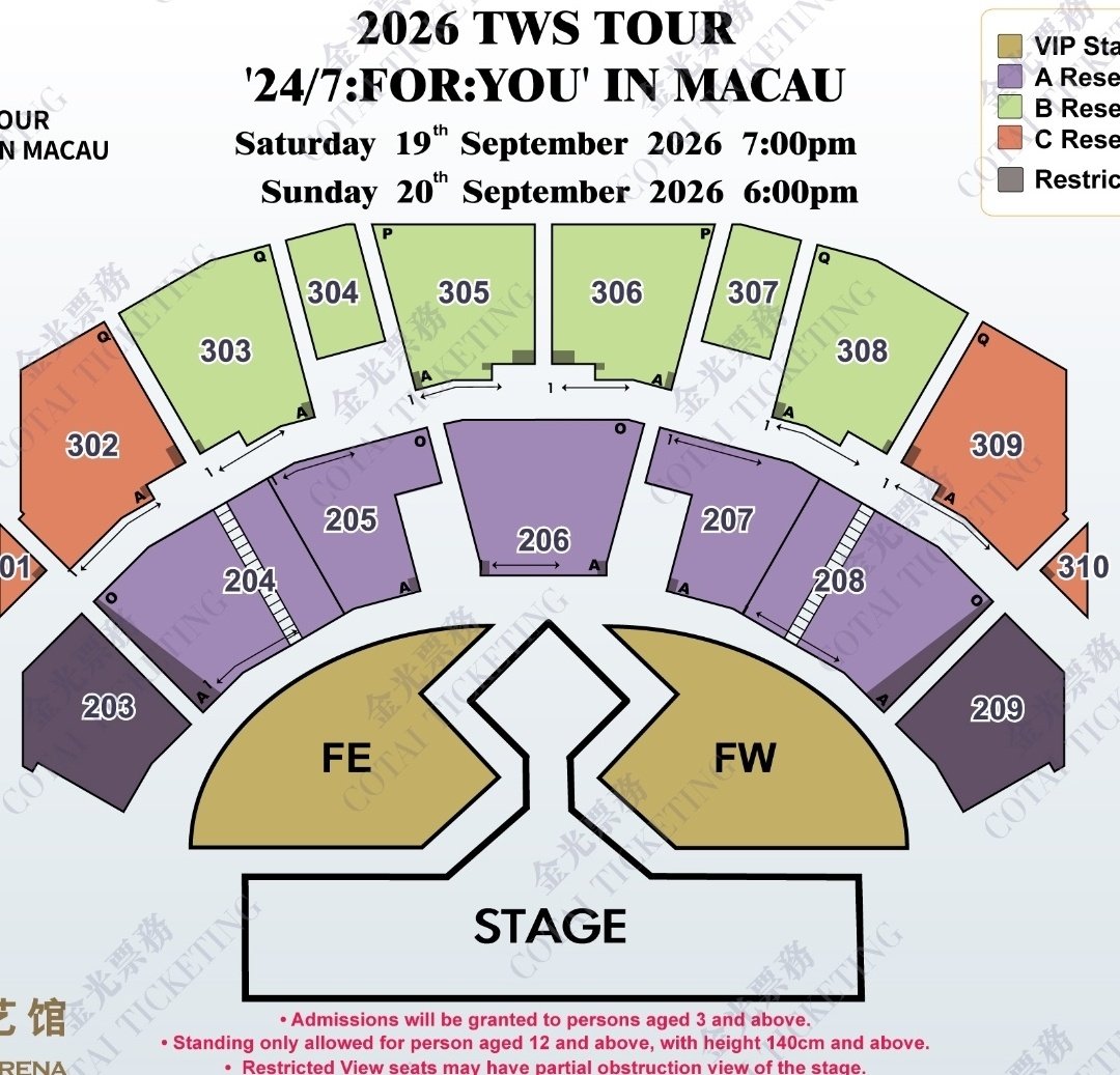 bringgooodluck's tweet photo. 2026 TWS TOUR '24/7:FOR:YOU' IN MACAU 투어스 마카오 
マカオ チケット譲渡

📍MACAU
🎫 204 /205 / 206 / 207

ご希望の座席とご予算を先にお知らせください。ご案内いたします。

🍀お問い合わせ
https://t.co/uUHGusM1Wj

#TWS #투어스 #247FORYOU #TWSINMACAU
#マカオ #MACAU
#チケット譲渡 #チケット代行 #韓国チケット