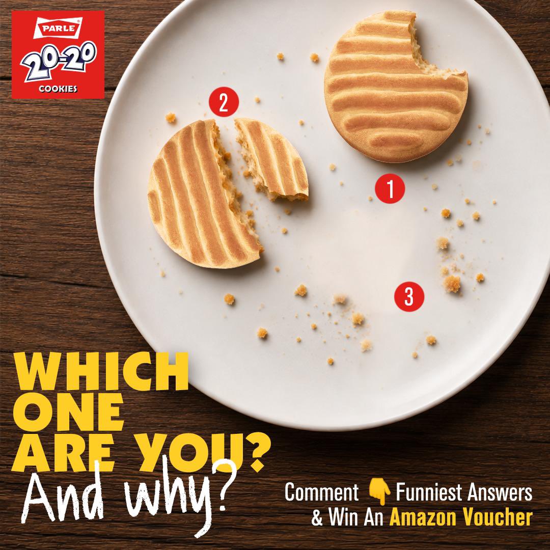 Parle2020cookie's tweet photo. CONTEST ALERT: Lucky winners will get a chance to win Amazon vouchers.

Step 1: Like the Post.
Step 2: Follow the page.
Step 3: Mention 3 friends in the comment.
Step 4: Comment below how you like to enjoy Parle 2020 cookies.

#contest #contestalert #branding #cookies https://t.co/Adblro698A