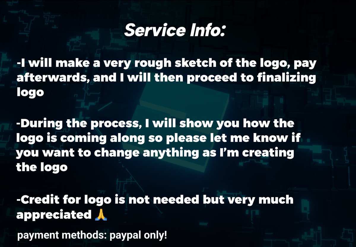 jayesuckle's tweet photo. Game Logo Commissions🧍‍♂️

Small Logos: $15 USD
Large Logos: $25 USD

Payment method: paypal

Any support for this post is greatly appreciated :-)

Contact me on Discord or here!! Discord: cinnamonboyy#2156

#roblox #developer #ui #logo #art #commission #robloxdev https://t.co/OyLckXWmGO