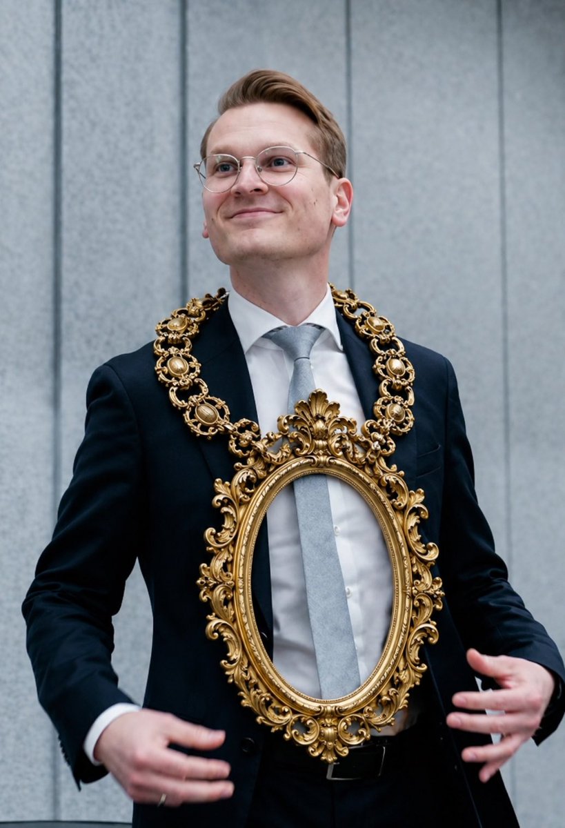MaxVonKreyfelt's tweet photo. Column: het nationale kneuzen collectief 
Max von Kreyfelt 

Ze lijken tegenwoordig rechtstreeks uit een soort bestuurskundige zaadveredelingslabo  te komen.

Jonge beleidsprofessionals die nog nooit een laars in de klei hebben gezet, maar wel exact weten hoe een boerenbedrijf moet verdwijnen “voor het grotere geheel”.

Ze praten in modellen, tabellen en transities.
Alsof melk inderdaad spontaan in kartonnen pakken uit de muur van de supermarkt groeit.

Het fascinerende is dat juist mensen zonder enige praktijkervaring tegenwoordig de meest radicale plannen maken voor sectoren waar complete families al generaties lang hun bestaan aan ontlenen.

Een boer moet tegenwoordig luisteren naar iemand die:

nog nooit een kalf heeft geholpen,
nog nooit een oogst heeft verloren,
nog nooit om 05:00 in een stal stond,
    maar wel een beleidsnotitie van 84 pagina’s heeft gelezen met de titel:
    “Versnellingsagenda Integrale Gebiedsgerichte Transitie.”

Dat is de nieuwe Nederlandse aristocratie:
de spreadsheetadel.

Ze produceren niets.
Ze bouwen niets.
Ze verbouwen niets.

Maar ze reguleren alles.

En ondertussen kijkt half bestuurlijk Nederland serieus alsof een koe inmiddels een soort ecologische oorlogsmisdaad is geworden.
📌
Heeft u mijn bundel al? https://t.co/y64gXJ5yrY
📌
Steunt u mij ook? https://t.co/V2P6pFuNy1

￼
