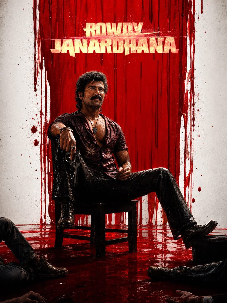 rakeshnair23239's tweet photo. Warning: Extreme Rowdyism Detected 🩸🔥😈

Vijay Deverakonda sitting on the throne of bodies. 

This isn’t a movie… This is a WARNING! ⚠️

#RowdyJanardhana #VijayDeverakonda https://t.co/kmg9btcTxy