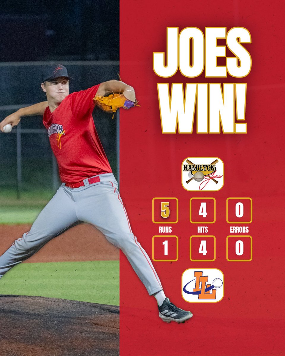 HamiltonJoes's tweet photo. JOES WIN!!!

Two wins, one night, doesn’t get much better than that! The Joes knock off the Locos in Game 2 of the evening. They are back in action on Friday!

#GoJoes #NotYourAverageJoes https://t.co/EpdeDJkrgA
