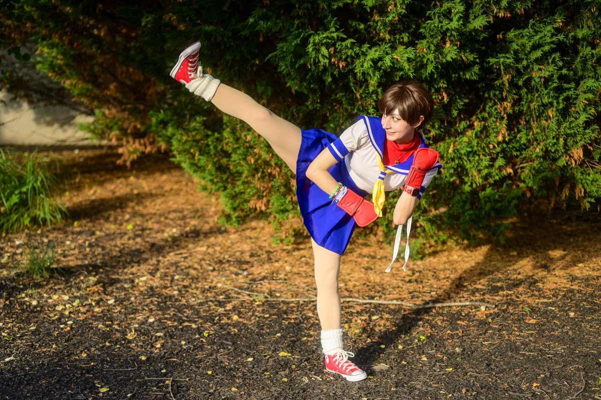 MimiDoesCosplay's tweet photo. Anyway anyone order more high kicks?

REEEE I’m so SO happy with these :::DDD
Seriously Seth (our photographer) absolutely killed it,, ALSO third pic has my friend Madzcozplayz as Cammy! ;;w;;

#StreetFighter #StreetFighterCosplay #SakuraKasugano #SakuraKasuganoCosplay https://t.co/flW0JD6iPf