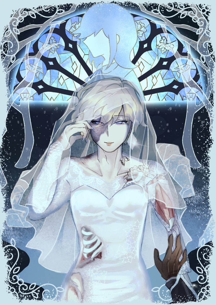 _mkzk01's tweet photo. "I do,"

My piece for the #AdeltaMiniBang! I had the honor of illustrating @nattobees's corpse bride suzushi AU "I Danced With You in a Nightmare" along with @camadelfff 

#ウウウルトラc https://t.co/GhtwR2X0mO