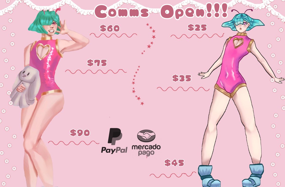 Gabisitomm's tweet photo. COMMS OPEN!! :3 
(Re-upload)
#commissions #commissionRT https://t.co/cAuhLBHeAm