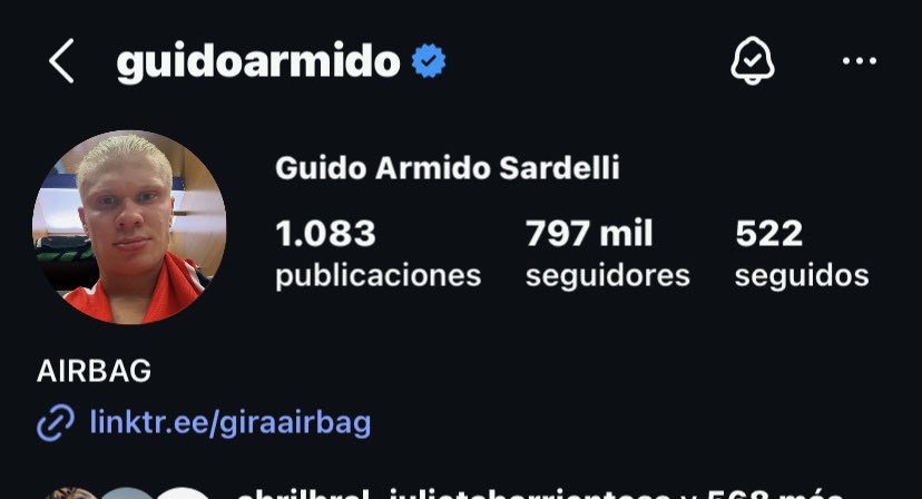 juliapiojosa's tweet photo. guido deja de cambiarte la foto dale https://t.co/4C0oqF0nI5