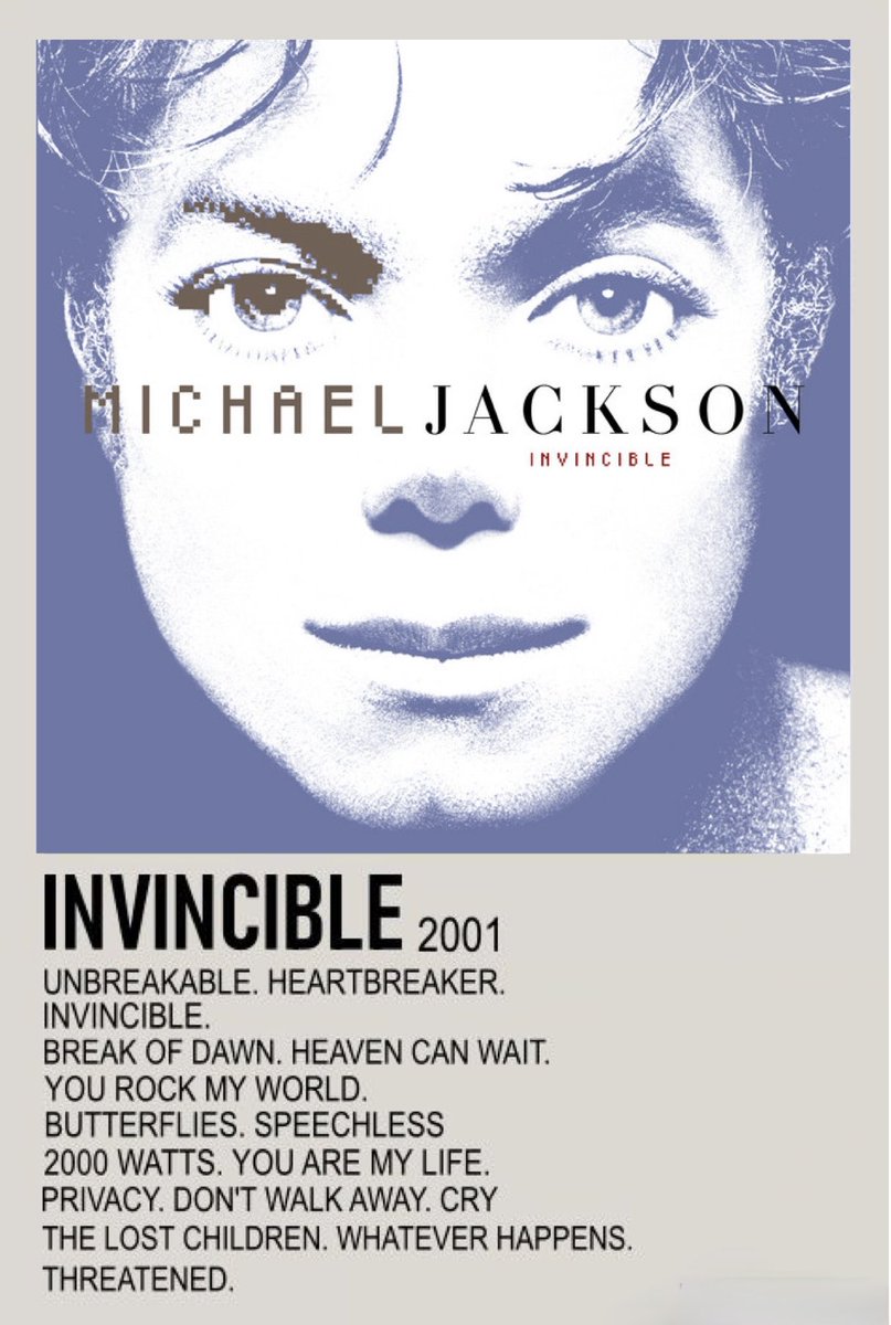 Michael91067384's tweet photo. October 30, 2026 is Invincible’s 25th anniversary and the Estate decides to release different Thriller vinyls instead.
Goes to show you how much they sabotaged Invincible. It’s the most under appreciated album.
What a hidden gem. 💎 💿 #MichaelJackson #Invincible25 https://t.co/uVBd9IIHDI