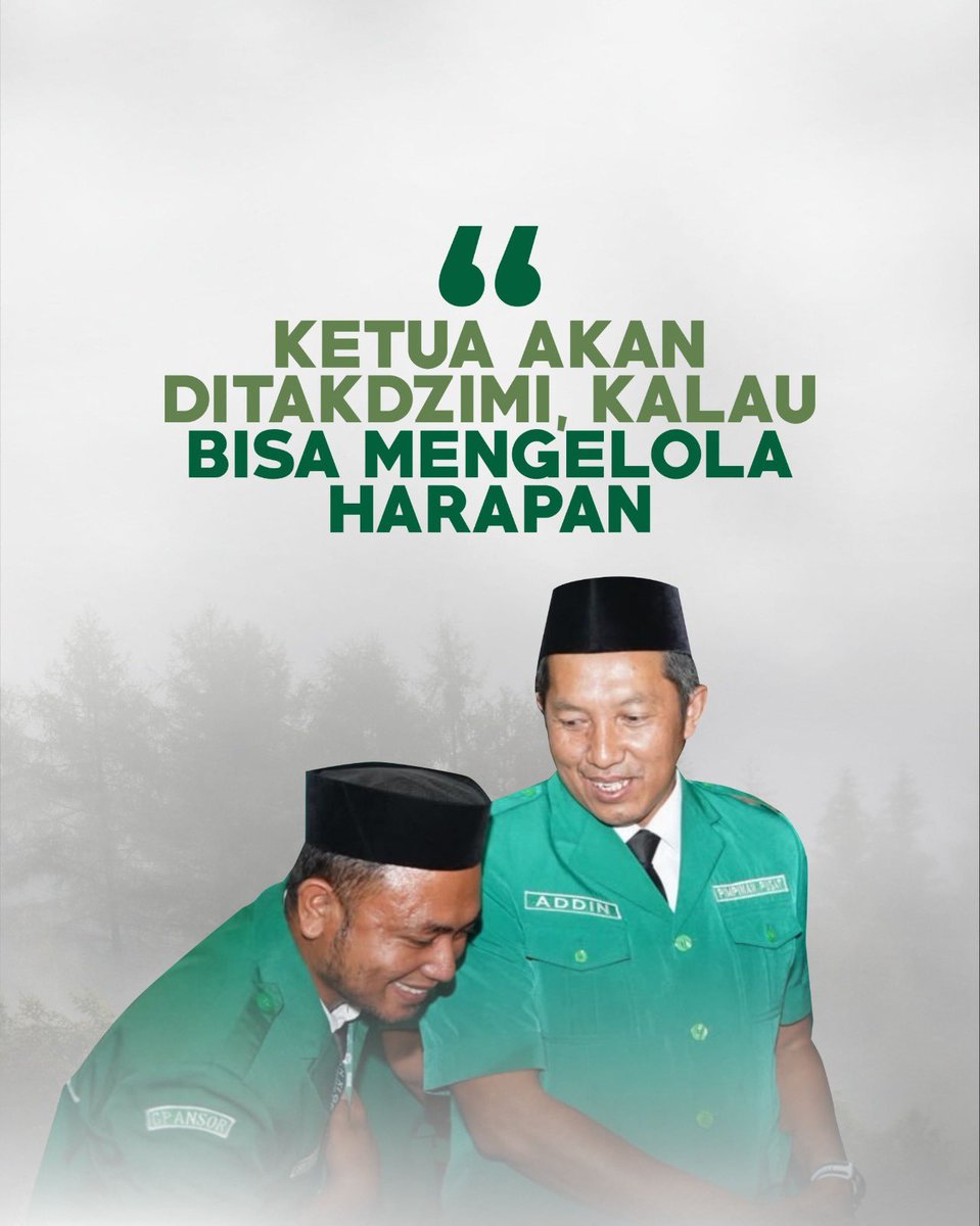 Official_Ansor's tweet photo. BANG KETUM ADDIN WAS RIGHT!

PKN XI tahun 2026 di Pondok Pesantren Progresif Bumi Shalawat Sidoarjo.

“Membentuk Pemimpin Gerakan Berintegritas, Berwawasan, dan Responsif”

#ansorbanser #addinjauharudin #sidoarjo https://t.co/a0KznnYRae