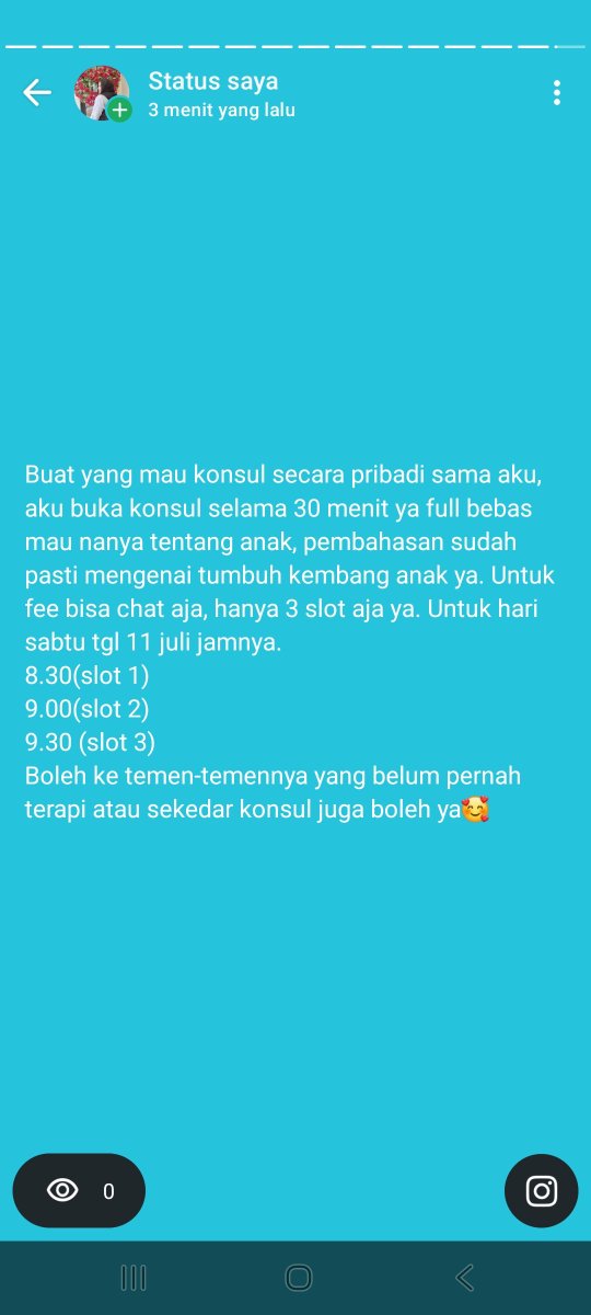 greenpurple_mw's tweet photo. Hai guys aku sebagai terapis perilaku lagi buka konsul untuk kalian yang mau konsul tentang tumbuh kembang anak. Udah sisa 2 slot ya di jam 9 dan 9.30. Dm aja kalau minta, feenya di dm ya🙏 (untuk special needs, anak gangguan belajar dan juga gangguan perilaku very welcome yah) https://t.co/eHyD6xINVP