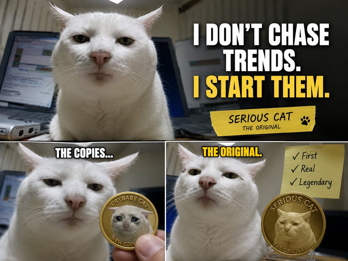 Ter671638181511's tweet photo. $serious cat https://t.co/PFK7VXTcDV