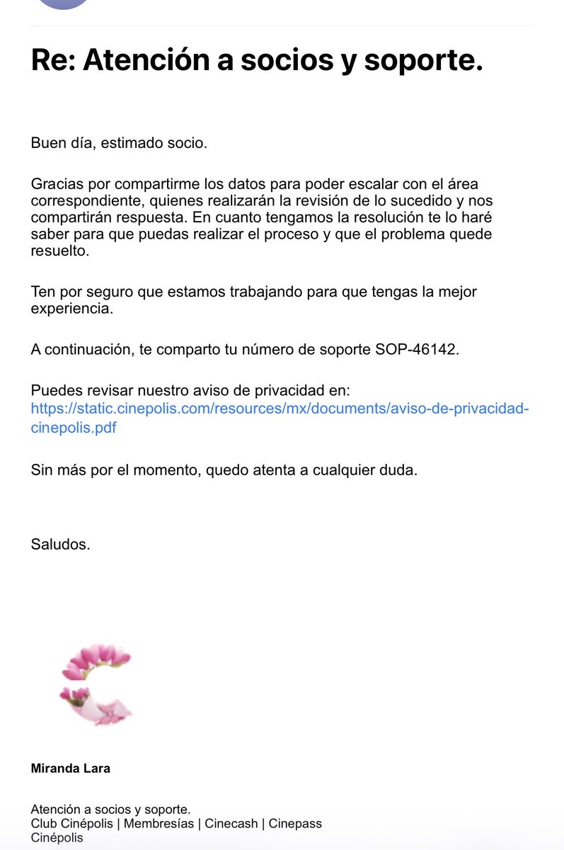 DaveRenegade's tweet photo. @Cinepolis @Profeco pésima experiencia, la que acabo de vivir con Cinepolis y su atención al cliente, una vergüenza ahí les dejo las fotos para que vean la historia. Nunca solucionaron nada y dan por terminar el caso como si ya se hubiese solucionado, sigo sin poder comprar nada. https://t.co/2J1WncnKQq
