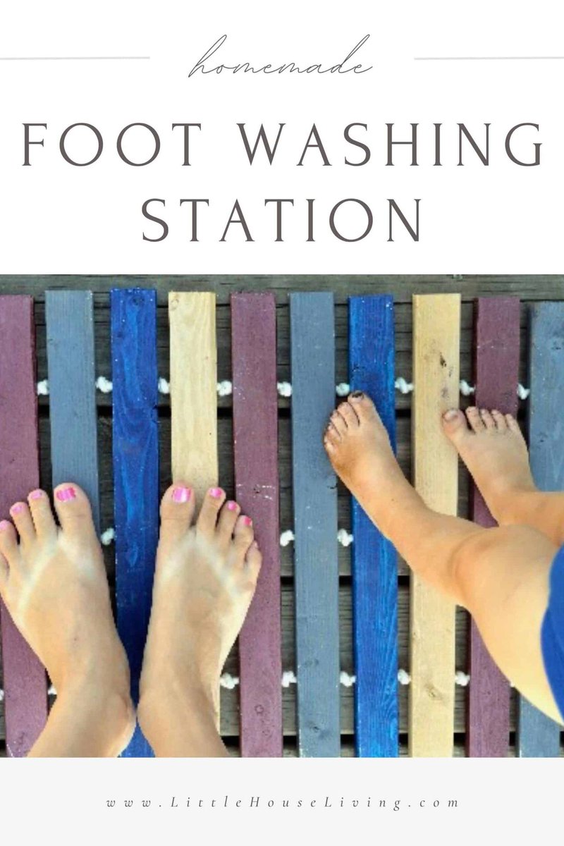 LHLiving's tweet photo. Tired of having to clean up dirty footprints tracked into the house after being outside? Learn how to make an easy and inexpensive Outdoor Foot Washing Station below.

https://t.co/DmsYYSoGOL https://t.co/SmCsELfXB8