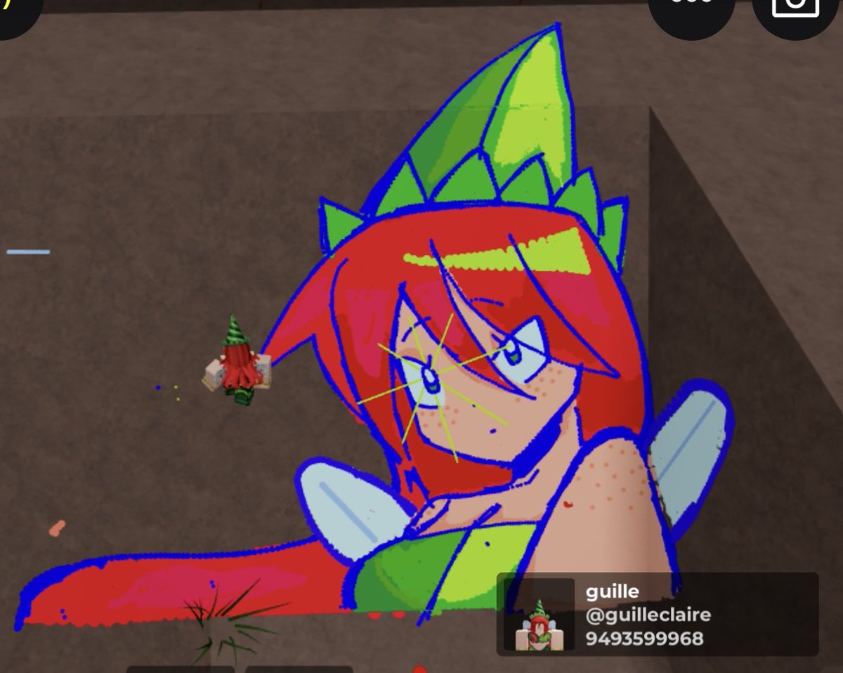 magicasguille's tweet photo. SPRAY PAINT on ROBLOX!!! Betilla doodle + add me if you wish :D #rayman #raymantwt #betilla #roblox https://t.co/eKIg9AQlFI