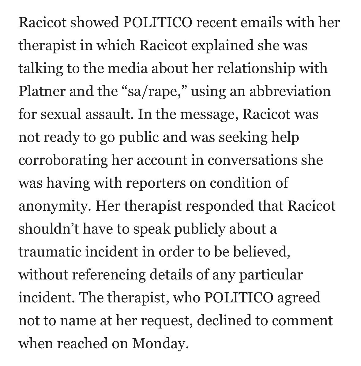 Gareth2901's tweet photo. @LadyReasonCA @nypost The therapist is a recent one - not from five years ago. Plus the therapist didn’t confirm any of this shit https://t.co/ZdgO66Inad