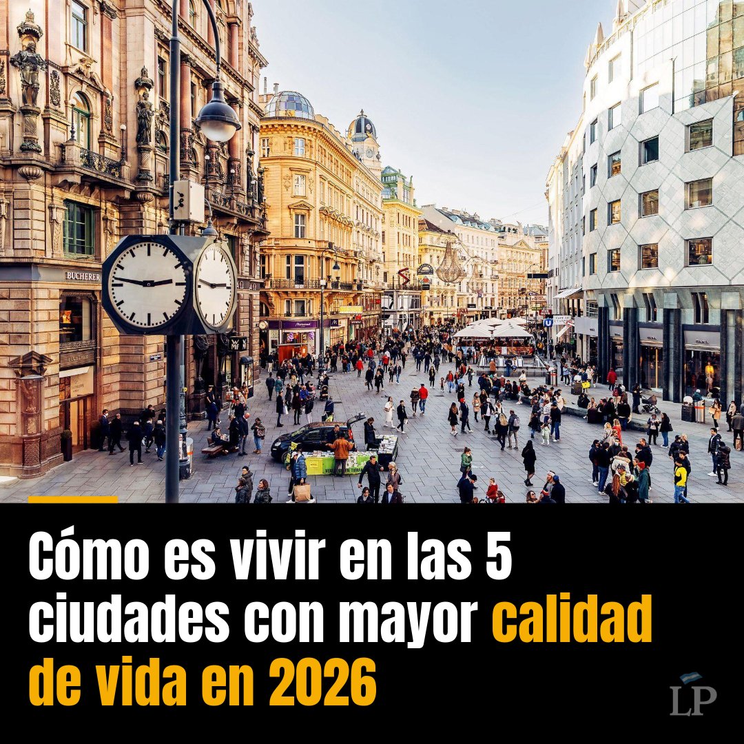 laprensa's tweet photo. Descubrí cuáles son las cinco ciudades con mejor calidad de vida del mundo según el último Índice Global de Habitabilidad de la Unidad de The Economist.

📲Más detalles: https://t.co/h2bWHaZj6Y https://t.co/z4aa2rofrO