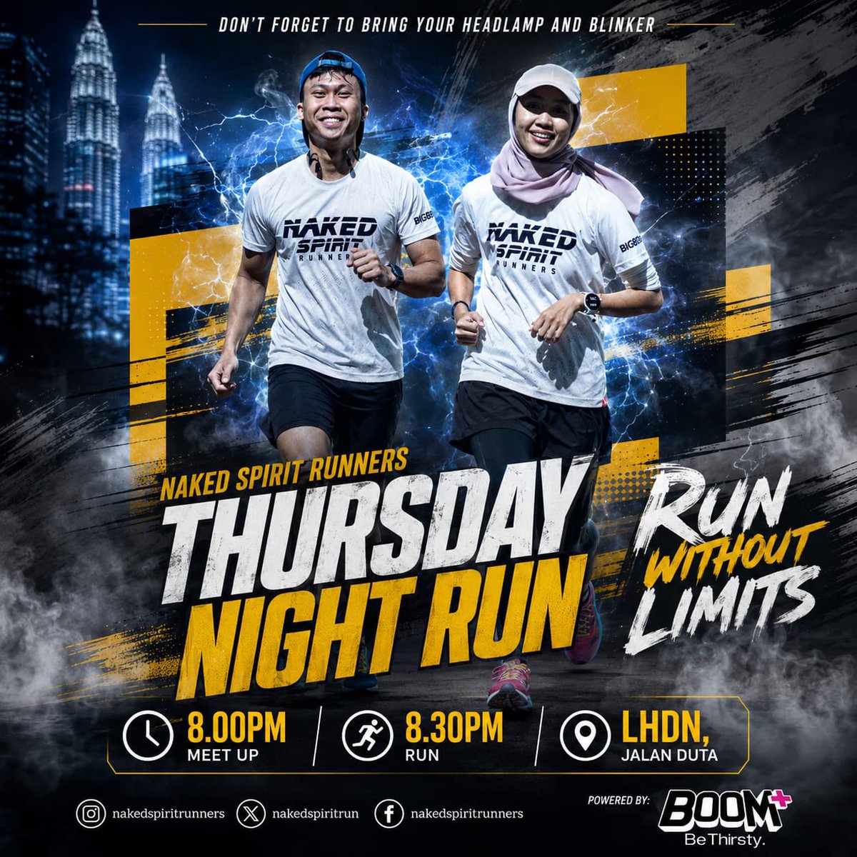 nakedspiritrun's tweet photo. Come and join us tonight. No matter who you are, fast or slow runners, everyone is welcome to attend the session #runwithoutlimits https://t.co/FOik8iTdnD