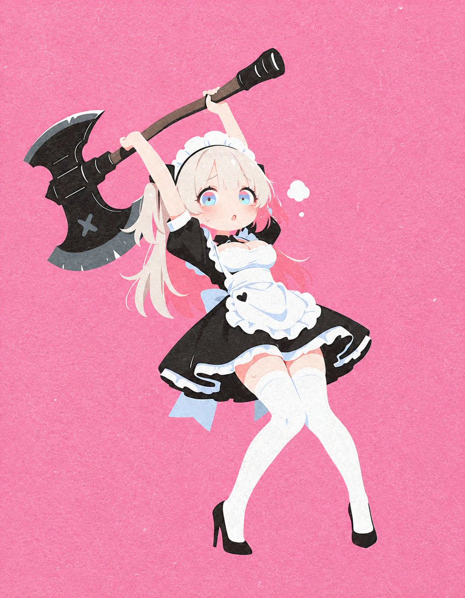 AiConfusio21535's tweet photo. 斧が重すぎるメイドちゃん
#AIイラスト #AIart https://t.co/jpA1kC6VZr