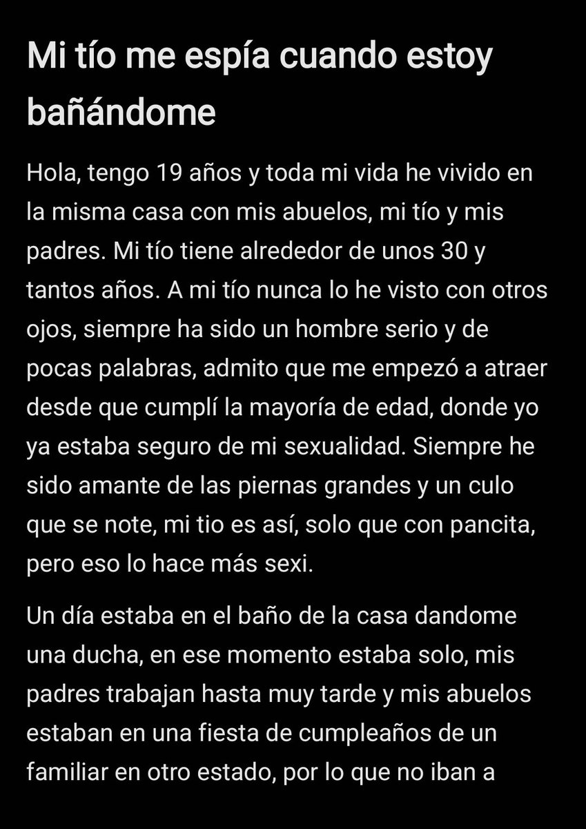 Relatosxxxver's tweet photo. Mi tío me espía cuando estoy bañándome 🛀🔥 1/3

¿Ustedes han vivido algo parecido? ¿O han llegado a espiar a alguien? 🔥🥵

#relatogay #morbo https://t.co/dIgdEnL4i5