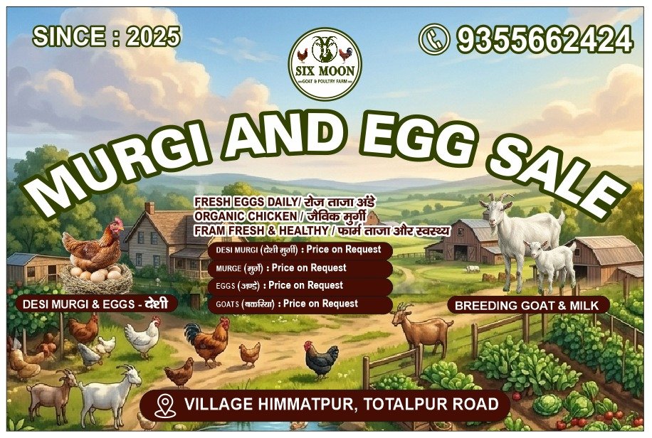 SIXMOONGOATFARM's tweet photo. 𝐒𝐈𝐗𝐌𝐎𝐎𝐍
𝐆𝐎𝐀𝐓 &amp; 𝐏𝐎𝐔𝐋𝐓𝐑𝐘 𝐅𝐀𝐑𝐌
𝐒𝐈𝐌𝐁𝐇𝐀𝐎𝐋𝐈 𝐌𝐈𝐋𝐋
𝐃𝐈𝐒𝐓𝐑𝐈𝐂𝐓 𝐇𝐀𝐏𝐔𝐑
𝐓𝐎𝐃𝐀𝐑𝐏𝐔𝐑 &amp; 𝐇𝐈𝐌𝐌𝐀𝐓𝐏𝐔𝐑 𝐑𝐎𝐀𝐃 https://t.co/QCXrUY5w1q