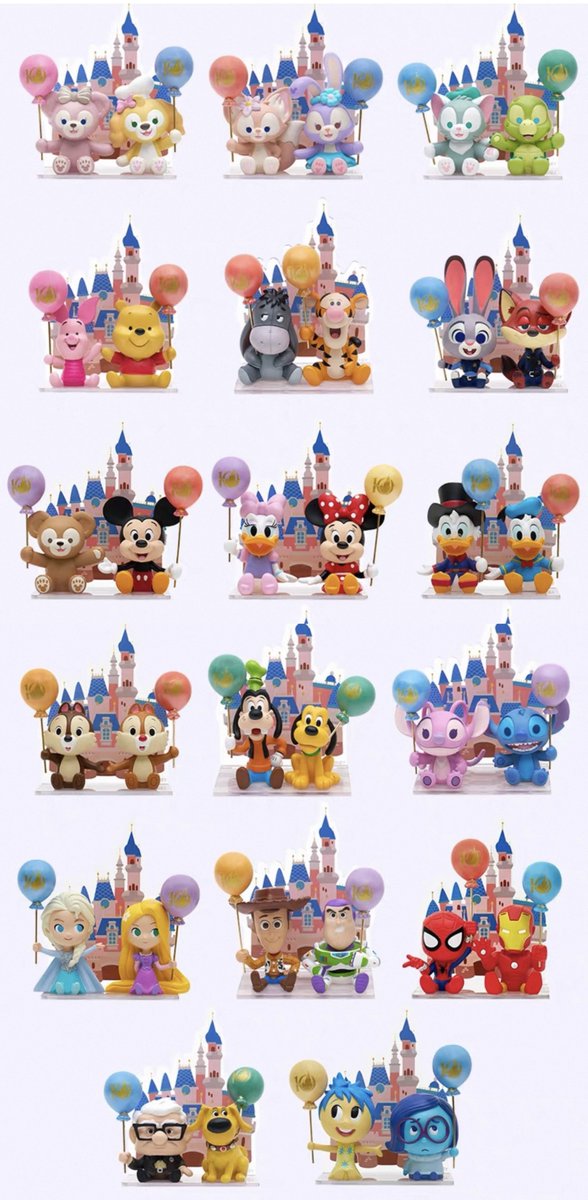 sugabell_family's tweet photo. 上海ディズニー🌟新作グッズ

10周年ブラインドフィギュア🎈✨

価格▶︎159元

告知があったこちらのフィギュア一昨日あたりから店頭にも並んでます！
皆はどのペアが欲しいですか？✨
#SHDL https://t.co/iZkJv2nu0N