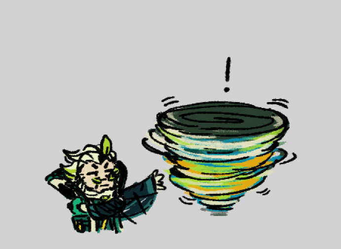 KaldoIsBrawling's tweet photo. The downsides of having the ability to float around is that people can suddenly make you spin uncontrollably if you're not careful https://t.co/CcCeDCgrsV