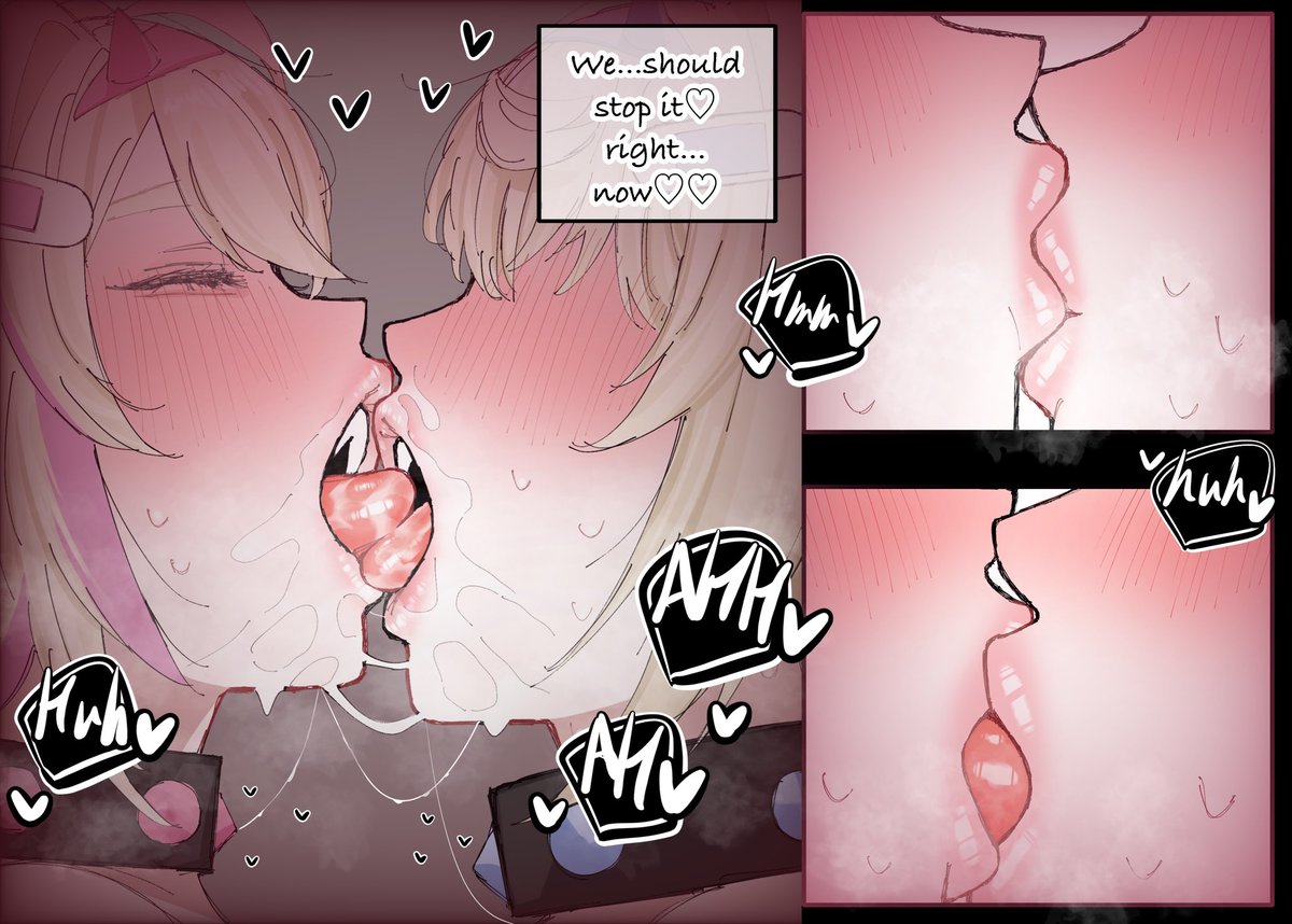 carrot_011's tweet photo. Fuwamoco deep kissing https://t.co/W9hxnQ28fL