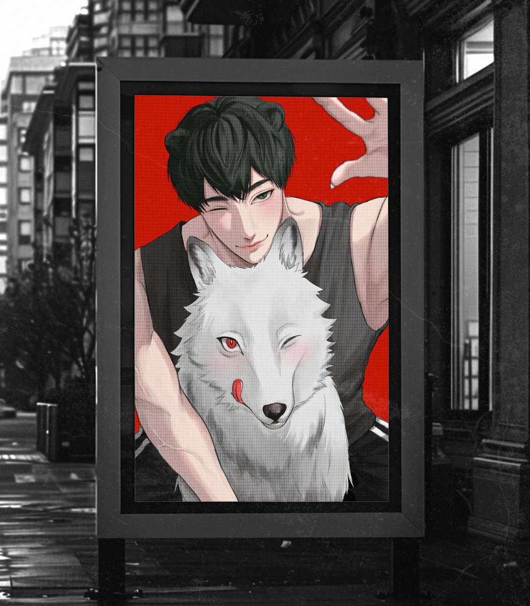 for_EHM4554's tweet photo. 🌃 𝐀𝐫𝐭𝐢𝐬𝐭'𝐬 𝐃𝐞𝐧

Still trying to figure out how Hmin pulled this off because that "untamed wolf" is nothing but the puppiest, clingiest boy around him.🐶🤏

And @io__plun really decided to let us witness that 🎨

#UntamedEntwined
#hamgeung
#함긍 https://t.co/ZV5Xo9mkNr