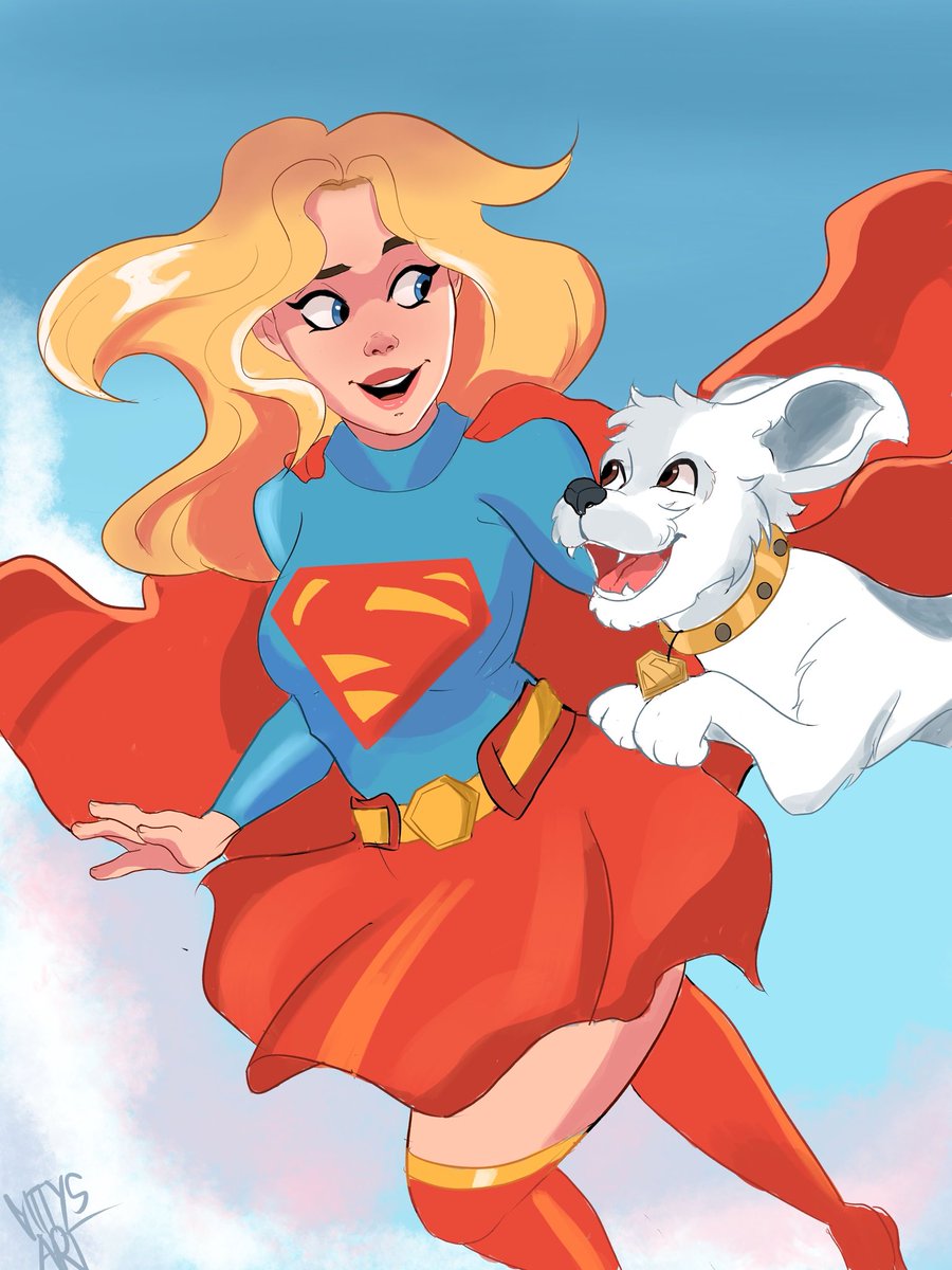 R0TTEN13's tweet photo. Supergirl and Krypto 🐾 #Supergirl #DC #dcu #dccomics #comicbookart #warnerbros https://t.co/Gl32ppZPy6