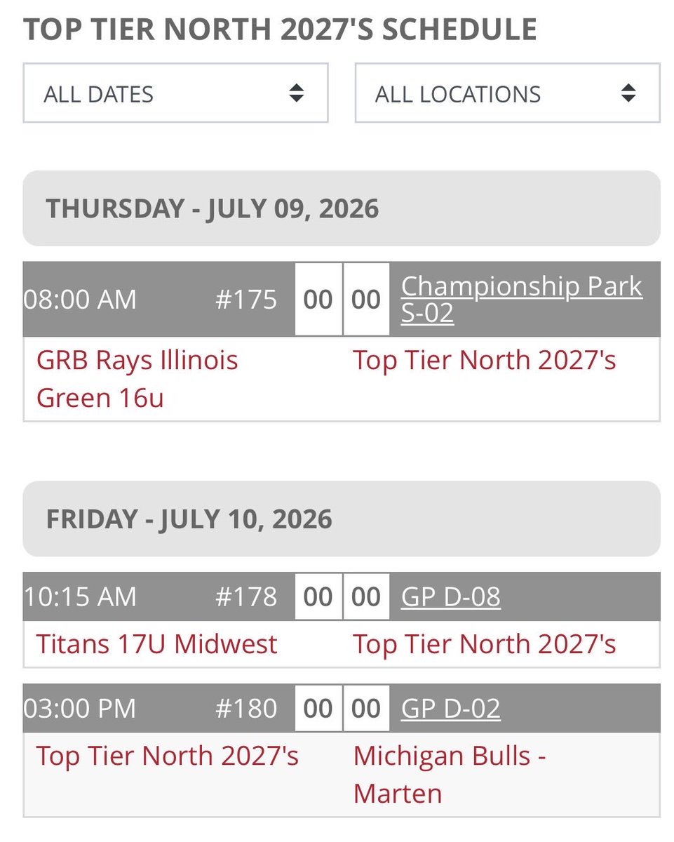 JackStefani4's tweet photo. My current schedule for the ABC Invite this weekend with @TopTierNorth https://t.co/QaL1wVdOPl