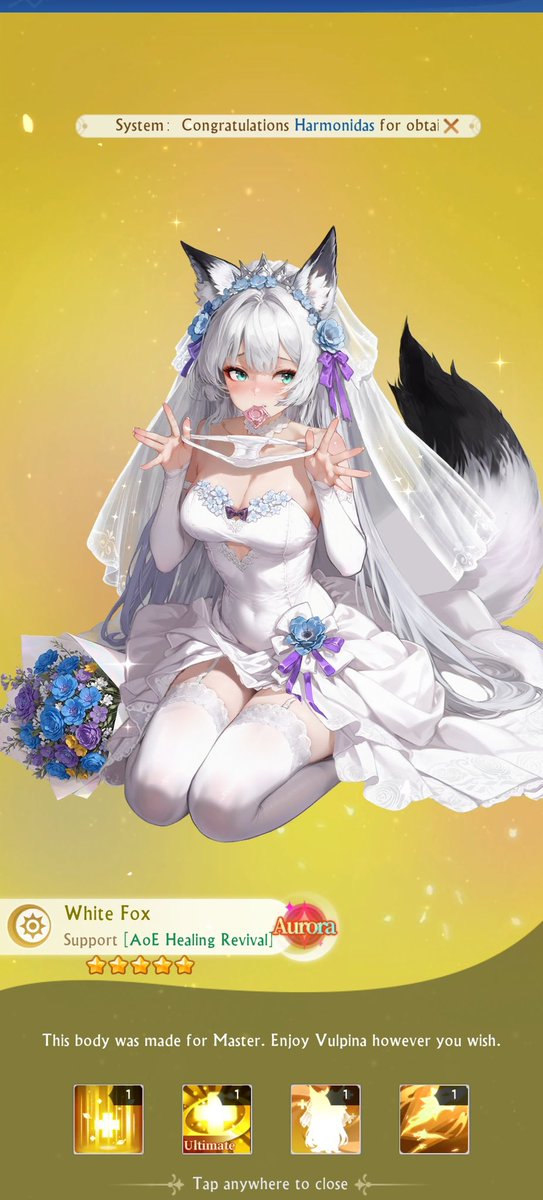 harmonidas's tweet photo. I finally 10-starred my Vulpina after going to pity multiple times!! 🦊💕
Tales of Angels on Nutaku really made me work for this sweet white fox bride but she’s so worth it~
#Vulpina looking adorable in the bridal outfit teasing with the panties 👀 and the last bathing scene is pure lewd fox cuteness 💦🥰
Anyone else playing Tales of Angels? Did Vulpina come home for you yet or are you still trying?
What’s your favorite part of her design?? 🥹
#TalesOfAngels #Nutaku #Vulpina #WhiteFox #FoxGirl #Kitsune #Hentai #NSFW #Lewd #Ecchi #Waifu #LewdWaifu #HentaiWaifu #AnimeWaifu #Ahegao #Oppai #BigTits #Lingerie #Panties #Stockings #ThighHighs #Busty #LewdBride #SpicyWaifu #LewdFox #AhegaoFox #HentaiGame #AdultGacha #Gacha #AnimeNSFW #LewdAnime #SexyAnime #NSFWArt #LewdPost #HentaiArt #WaifuHentai #EcchiWaifu #BridalTease #PantyTease #GachaWin #NutakuGames #HentaiWaifu #FoxWaifu #Cute #SpicyAnimeGirl #AhegaoWaifu