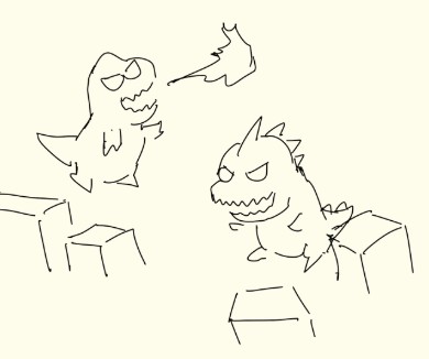GidoGidoGame's tweet photo. How it started vs how it’s going 🦖💥

We started with a simple idea, what if we can make a fun kaiju game? a little bit cute but also a little chaotic.

#indiegames #gameart https://t.co/z3tjWUUNOb