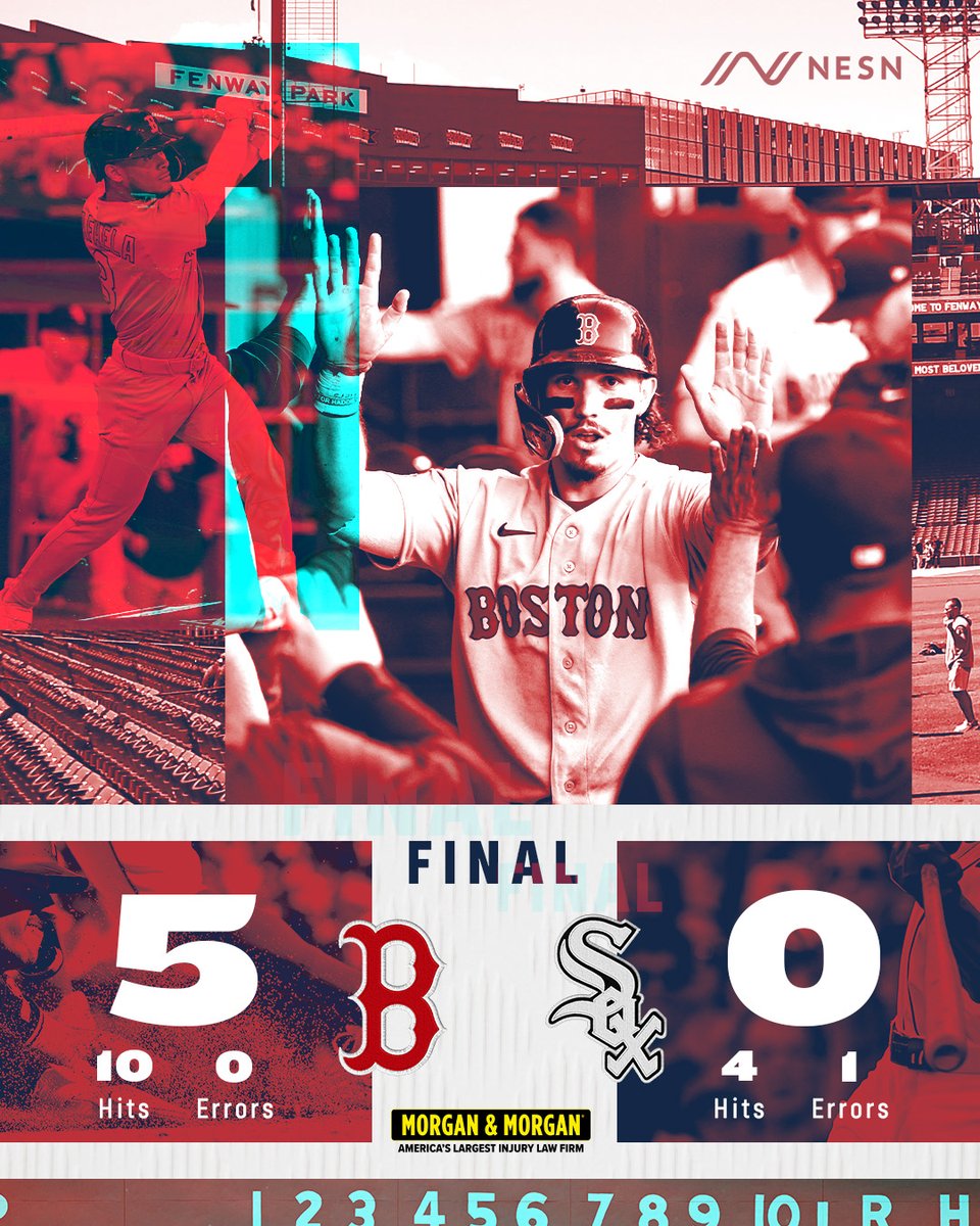 NESN's tweet photo. 5 WINS IN A ROW. AGAIN!

This Red Sox Win is presented by @forthepeople - America's Largest Injury Law Firm. https://t.co/sn9PnpLblH