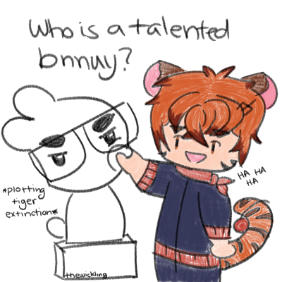 thewickling's tweet photo. 🐇🐯#softoart #drawhoongie https://t.co/e789WiiL0Y