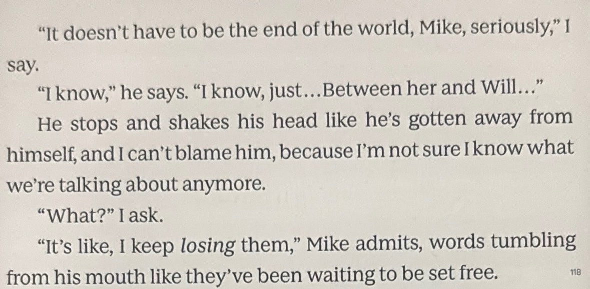 dreamingfinch's tweet photo. thinking about the part in dustin's book where he's giving mike advice about long-distance relationships and mr queerler brings up will https://t.co/CE7W8fHY7G