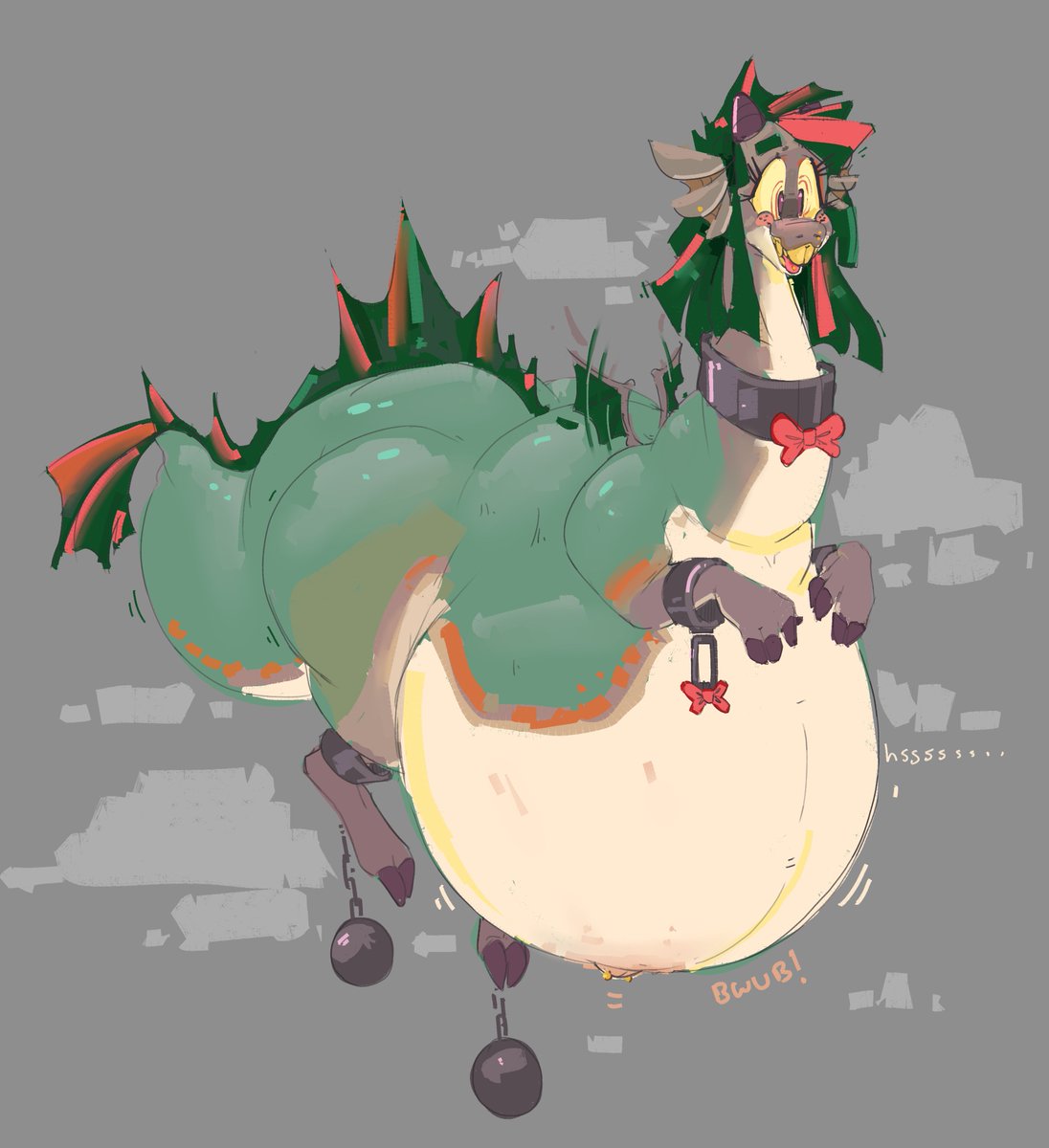 BorgorPatrol's tweet photo. Small weird flying goober... who needs wings when you have a gaseous gut. https://t.co/qoQLhCjyVQ
