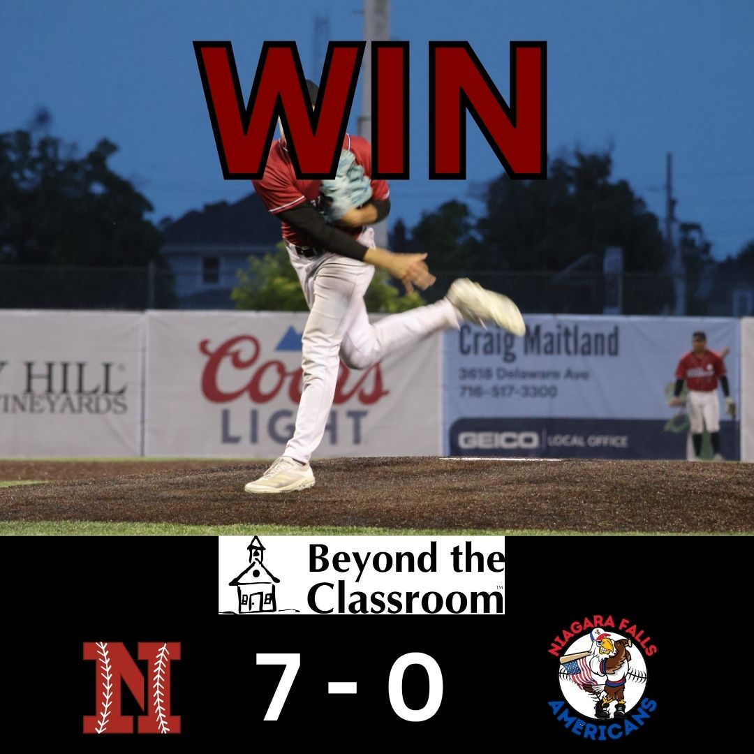 ironbacks's tweet photo. Ironbacks Win

Your Niagara Ironbacks beat the Niagara Falls Americans  presented to you by Beyond the Classroom. 

Your Co-Boutros Player of the Games are Carter Krawchuk, who went 3.1 IP, 1H, 0R, 3K's in his first return back.

Our Second Boutros Player of the game Is Matteo Sersta, who went 2-3 with an RBI and a walk. 

Your Ironbacks are back home on Friday for Community Vendor Night.