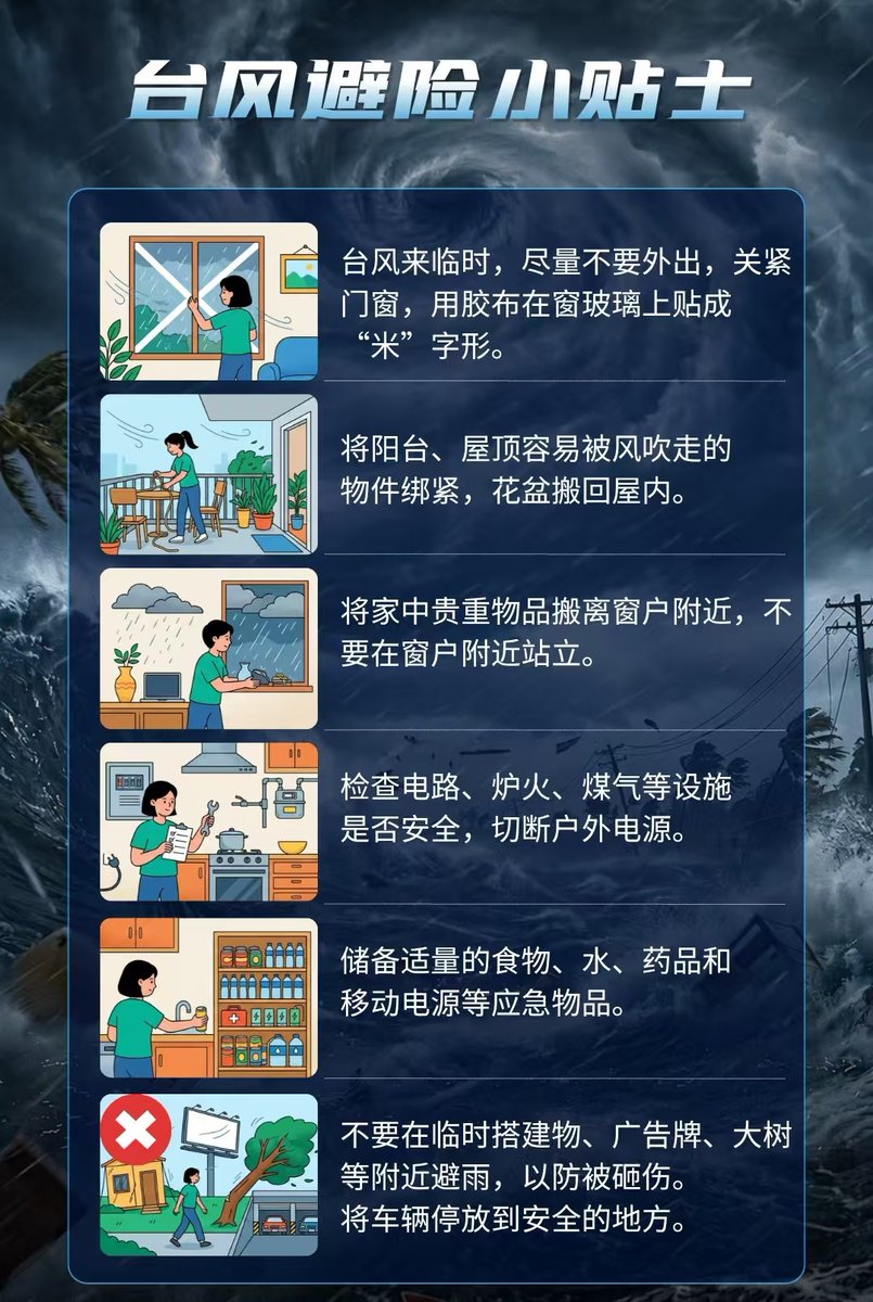 DailyBeijing's tweet photo. 台风蓝色预警发布,台风来了该怎么办
TYPHOON ALERT! At 18:00 on Jul. 8, #China’s National Meteorological Center (NMC) of CMA issued a blue alert for #Typhoon #Bavi. What should you do when a typhoon hits? #TyphoonWarning https://t.co/yWPbfMoNHO