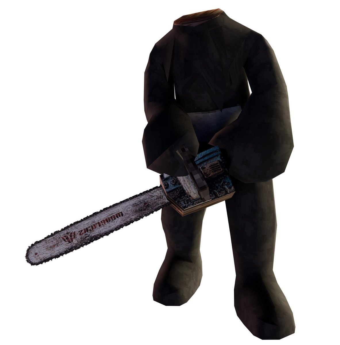 kiingkaane's tweet photo. updated Kane!
he's still a friendly infected, but he's ultimately deluded himself into thinking he's cured - should his head come off, the infection will turn the body hostile until the head is reattached.

he's also named his chainsaw Honey
#slendytubbies #teletubbies https://t.co/HTsiiJiPyU