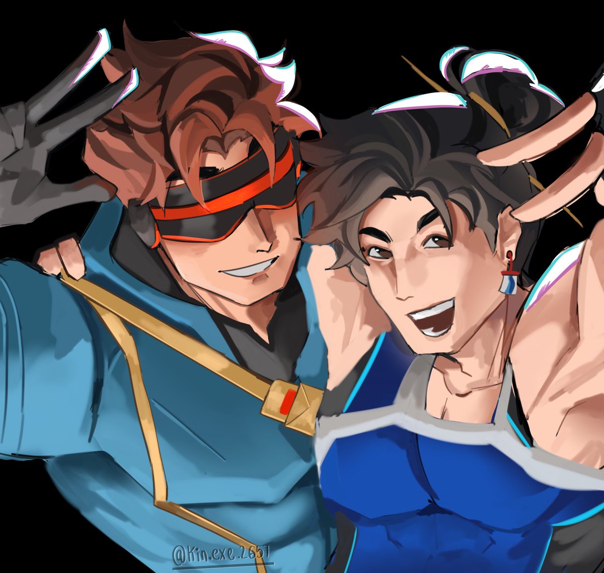 KinExe2657's tweet photo. Recently got into Rivals again, so I drew my two favs #Overwatch #marvelrivalsㅤㅤ #Wuyang #Cyclops https://t.co/psF4OgebXV