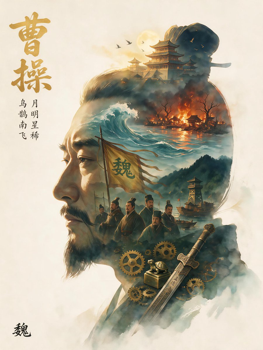 Epic Cao Cao Silhouette Poster