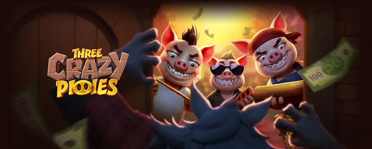 PGSOFTOfficial's tweet photo. They built, they planned, they fought back. From humble straw to unbreakable stone, the three pig brothers stand united against the gray menace. Join their stand and rewrite the fable in Three Crazy Piggies, where courage and cleverness lead to big rewards.🧱✨ https://t.co/JNcynvZU35