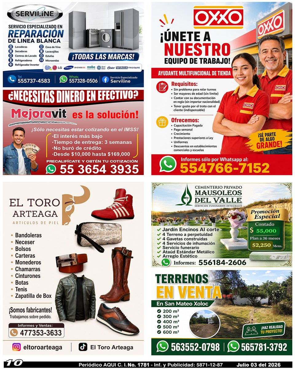 periodicoAQUI's tweet photo. #reparacionlineablanca #Mejoravit #Ayudante #articulosdepiel #previsionfuneraria #ventadeterrenos #OmarTapia #AQUICUAUTITLÁNIZCALLI

Compártelo, puede ser de utilidad para alguien.

Nuestra Edición Completa en:
https://t.co/nhsGHRahBI https://t.co/DbbNfM3XTJ
