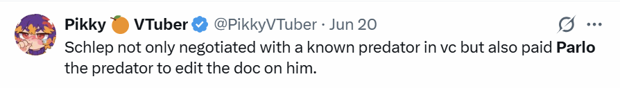 p0lar_rblx's tweet photo. @PikkyVTuber pikky the pedo why are you lying about me and deflecting from your own allegations? https://t.co/4uMcXchtad