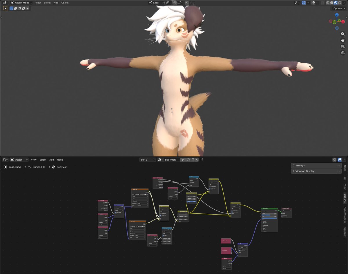 ChipWolfy's tweet photo. It’s a wip of a Rexo Avi I’ve been working on and It’s almost done👀

#Blender #3D #Furry #Wip https://t.co/ZzUEjzMjTt