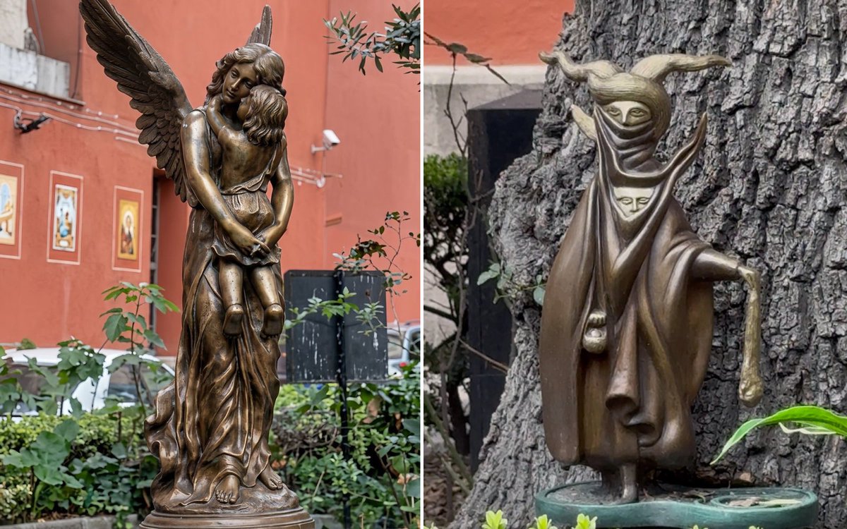 news_vaticano's tweet photo. Roban obras de arte del atrio de una histórica parroquia en la Ciudad de México https://t.co/Uq054e6rxW https://t.co/oJWemAH5gv